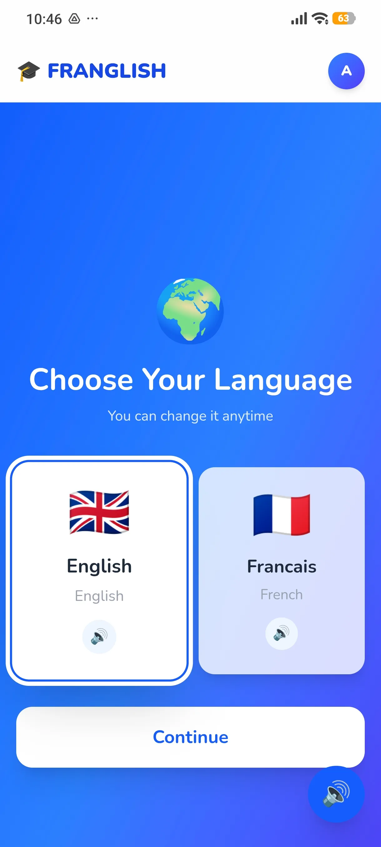LangWay lesson interface